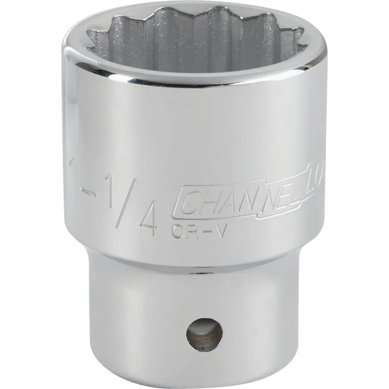 Channellock 308994 3/4 In. Drive 1-1/4 In. 12-Point Shallow Standard Socket