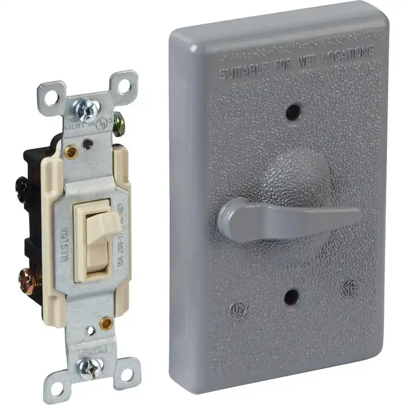 Bell 5141-0 3-Way Vertical Mount Outdoor Switch Cover