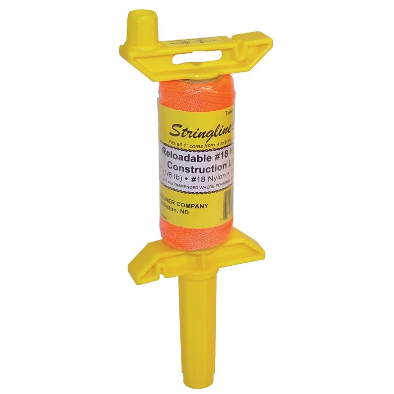 Stringliner 25006 PRO135 Ft. Fluorescent Orange Twisted Nylon Mason Line Reel