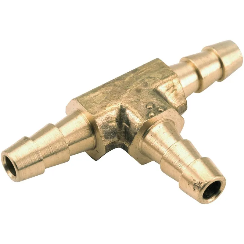 Anderson Metals 757024-05 Brass Hose Barb Insert Tee