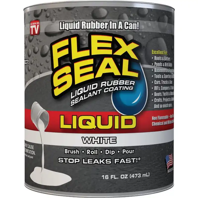 Flex Seal US855WHT01-2 Liquid Rubber Sealant 1 Gallon