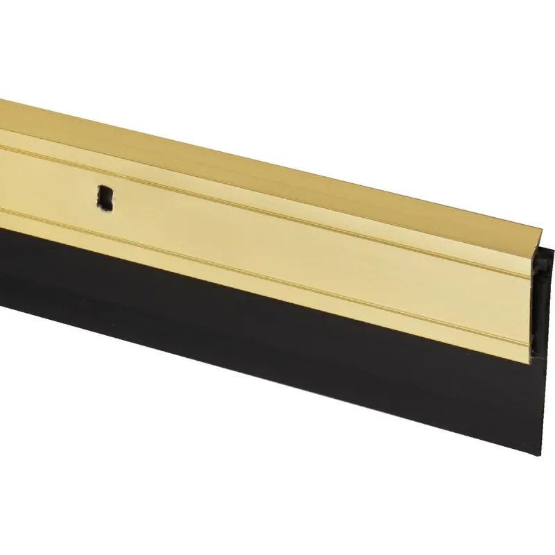 M-D 05744 2 In. W. x 36 In. L. Brite Gold Heavy-Duty Aluminum And Vinyl Door Sweep