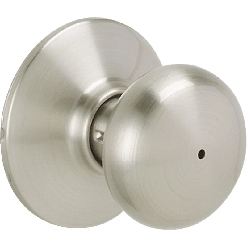 Schlage F40VPLY619 Plymouth Satin Nickel Bed & Bath Door Knob