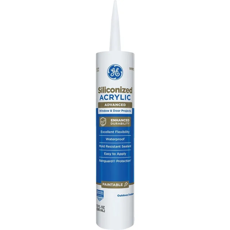 GE 2863841 All Weather Pro 10.1 Oz. White Window & Door Siliconized Acrylic Latex Caulk