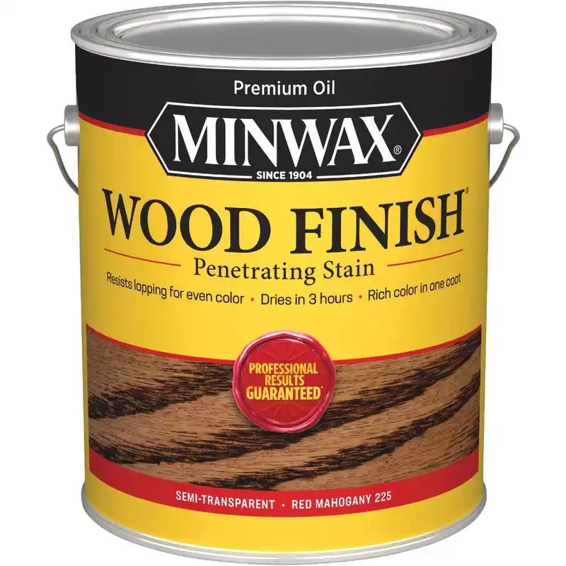Minwax 710770000 Wood Finish VOC Penetrating Stain Red Mahogany 1 Gal.