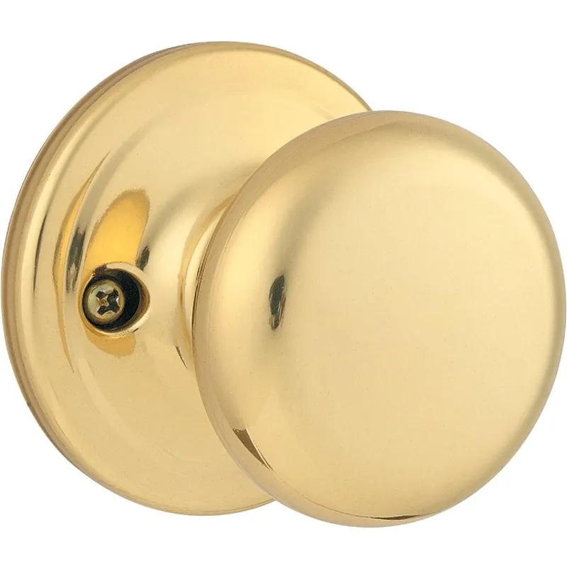 Kwikset 788J3CP Signature Series Polished Brass Juno Dummy Door Knob