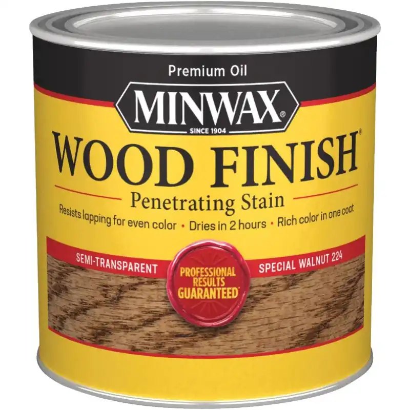 Minwax 222404444 Wood Finish Penetrating Stain Special Walnut 1/2 Pt.
