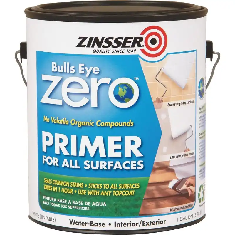 Zinsser 249020 Bulls Eye Zero VOC Interior/Exterior Primer White 1 Gal.