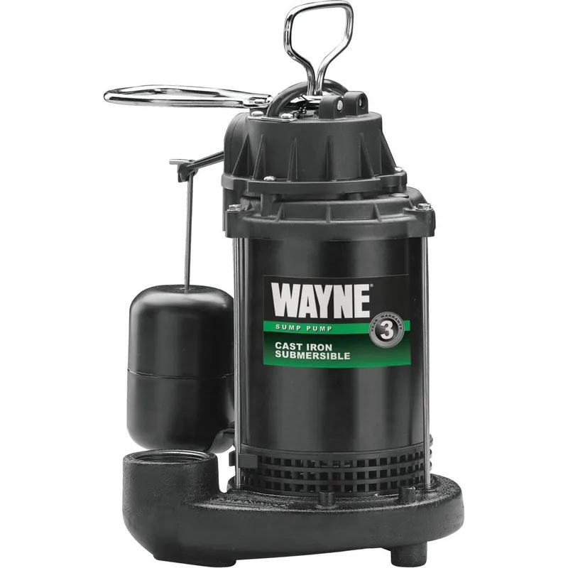 Wayne Water Systems CDU800-56270 1/2 HP 115V Cast-Iron Submersible Sump Pump