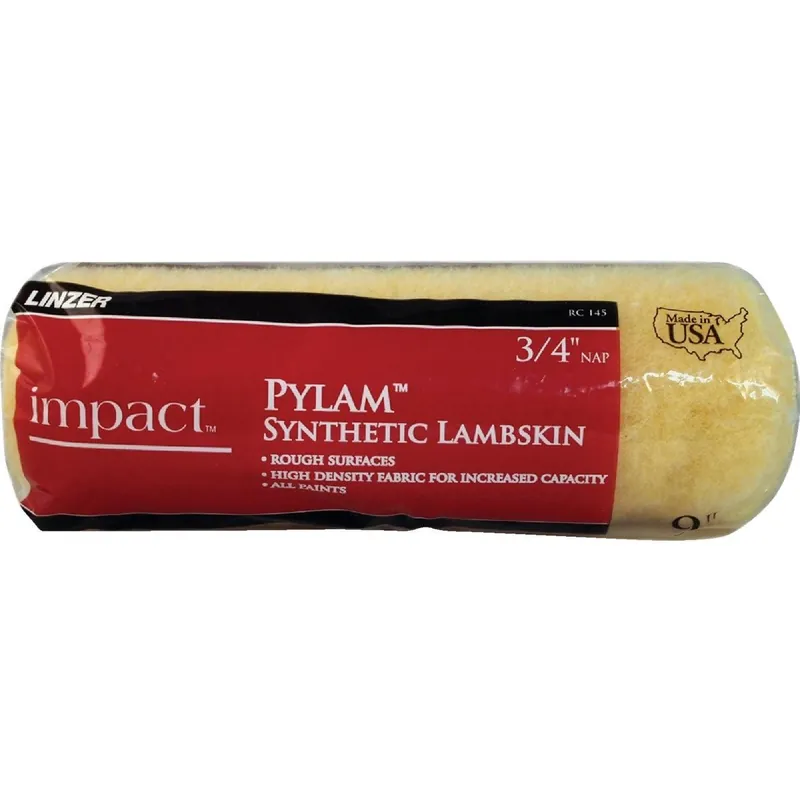 Linzer Products RC 145 0900 Impact 9 In. x 3/4 In. Pylam Synthetic Lambskin Roller Cover