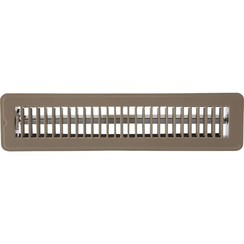 Home Impressions 1FL0214BR-NH 2-1/4 In. x 14 In. Brown Steel Floor Register