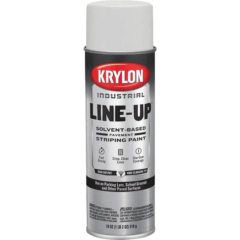 Krylon K00830008 Industrial 8300 SB Highway White Striping Paint