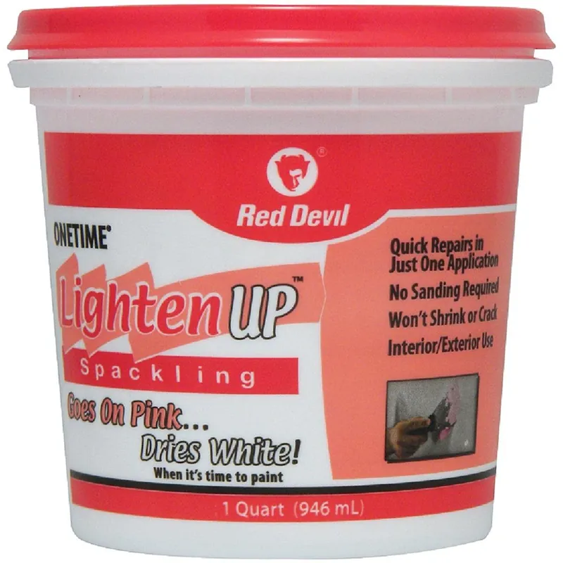 Red Devil 0574 Onetime 1 Qt. Lightweight Latex Lighten Up Spackling