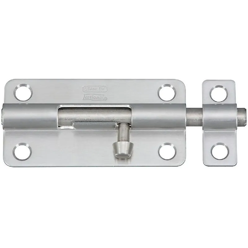 National N348284 434 4 In. Stainless Steel Door Barrel Bolt