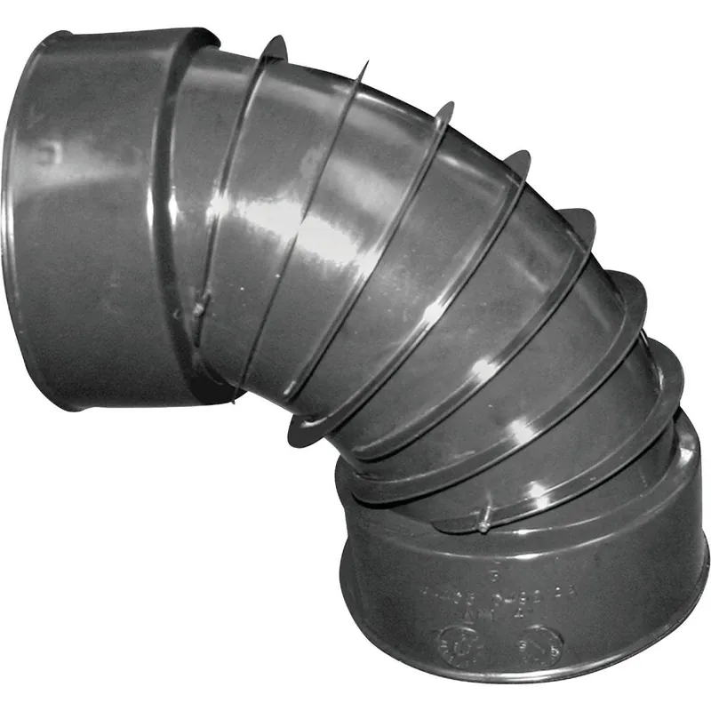 Advanced Drainage Systems 0390AA 3 In. 90 Deg. Plastic Corrugated Elbow (1/4 Bend)