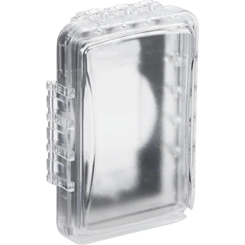 TayMac MM110C Single Gang Rectangular Polycarbonate Clear Weatherproof Outdoor Box Flip Cover