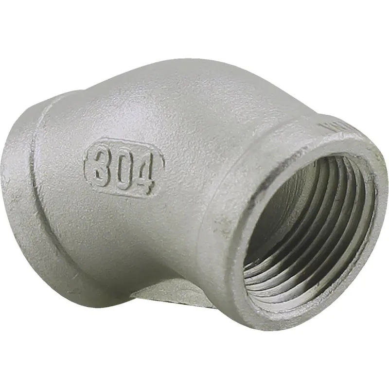 PLUMBEEZE U2-SSE4-07 3/4 In. FIP 45 Deg. Stainless Steel Elbow (1/8 Bend)