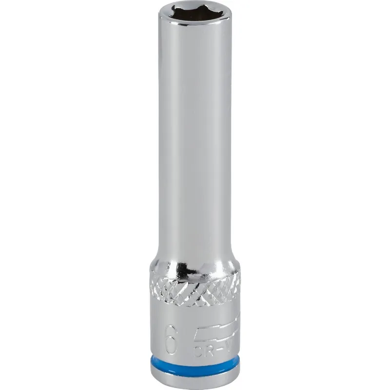 Channellock 350826 1/4 In. Drive 6 mm 6-Point Deep Metric Socket