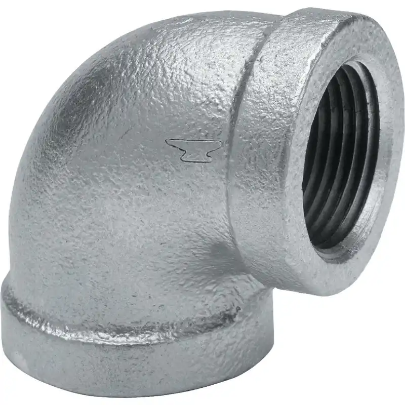 Anvil 8700125407 3/4 In. x 1/2 In. 90 Deg. Reducing Galvanized Elbow (1/4 Bend)