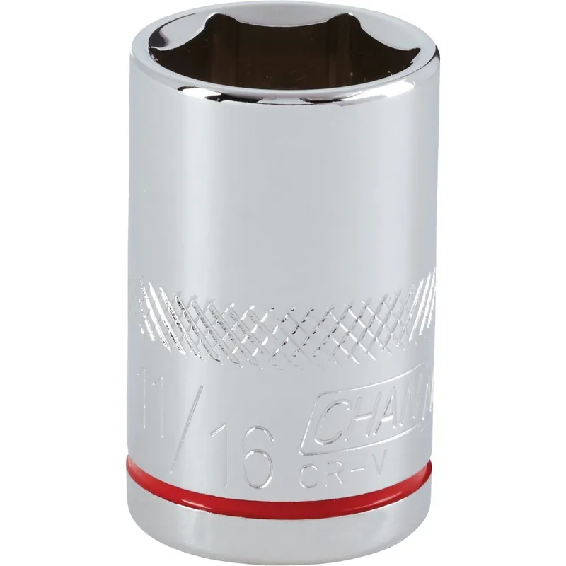 Channellock 302767 1/2 In. Drive 11/16 In. 6-Point Shallow Standard Socket
