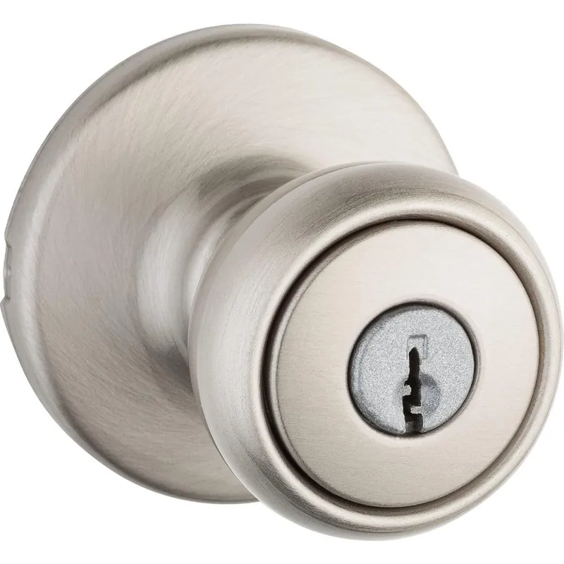 Kwikset 400T15CPK6 Tylo Satin Nickel Entry Door Knob