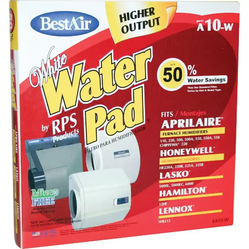 BestAir A10W-PDQ-4 White WaterPad A10W Humidifier Wick Filter