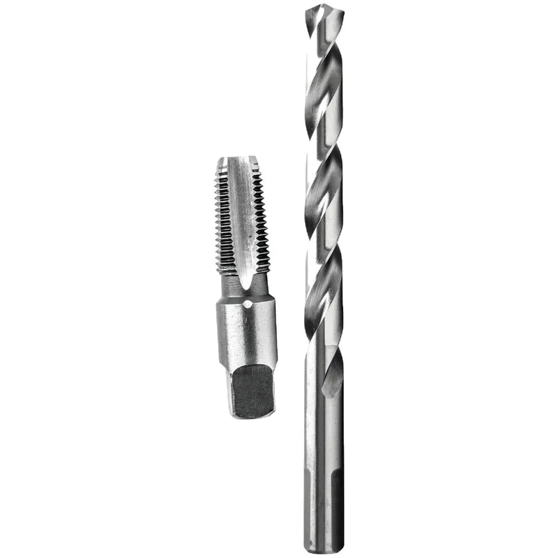 Century Drill Tool 93202 1/4-18 National Pipe Thread Tap Drill Bit 7/16 In. Combo Pack