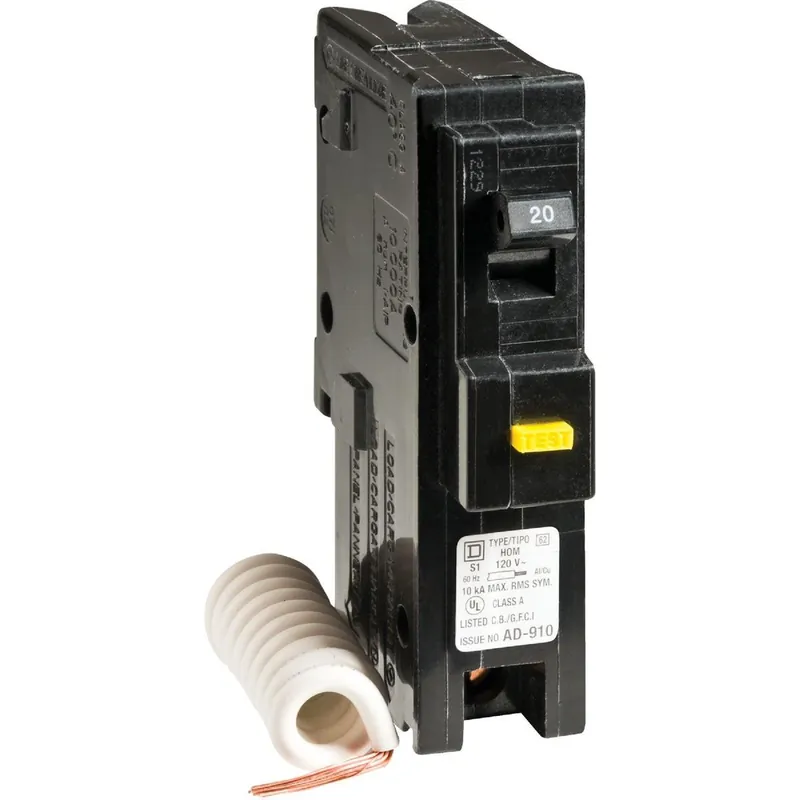 Square D HOM120GFICP Homeline 20A Single-Pole GFCI Breaker
