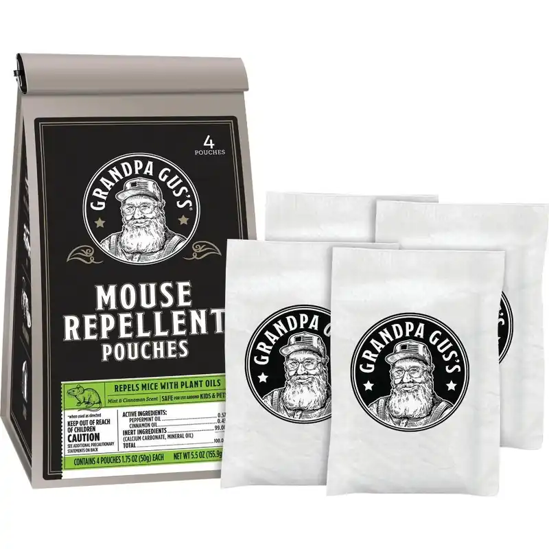 Grandpa Gus GPR-4-15 Granular All Natural Mouse Repellent Pouch (4-Pack)
