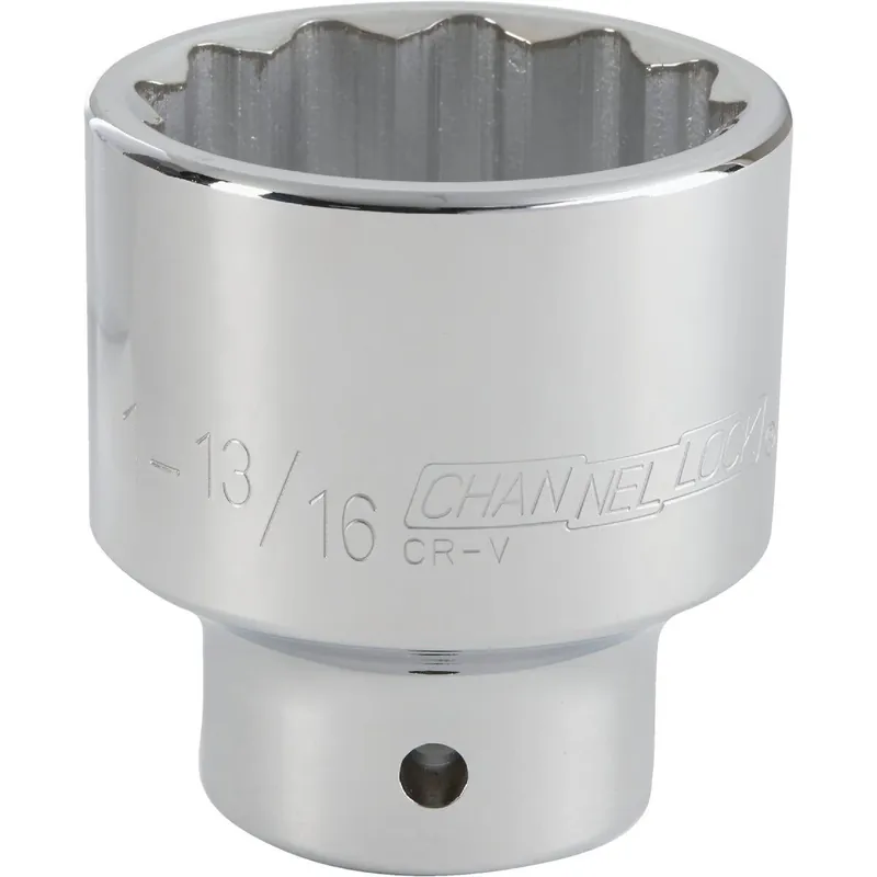 Channellock 309184 3/4 In. Drive 1-13/16 In. 12-Point Shallow Standard Socket