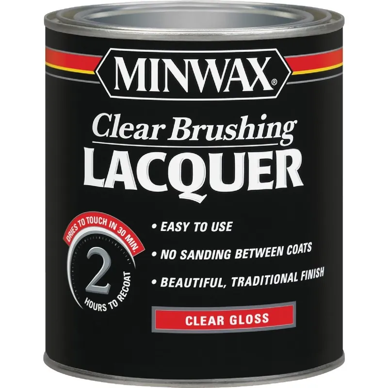 Minwax 155000000 Gloss Clear Brushing Lacquer 1 Qt.