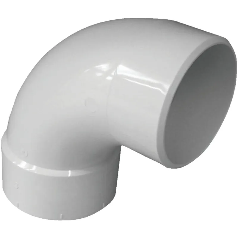 IPEX 414173BC Canplas 3 In. SDR 35 90 Deg. PVC Sewer and Drain Street Elbow (1/4 Bend)