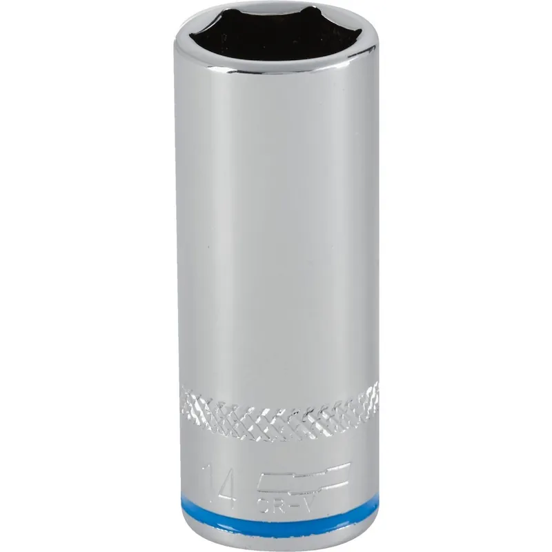 Channellock 350915 1/4 In. Drive 14 mm 6-Point Deep Metric Socket