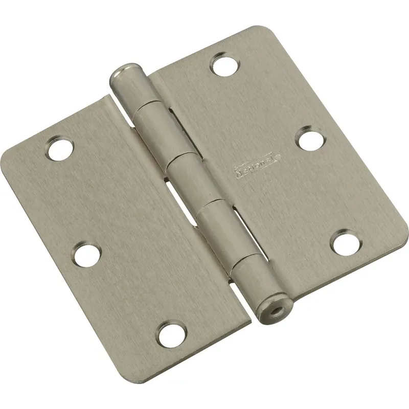 National N830247 3 In. Satin Nickel 1/4 In. Radius Door Hinge