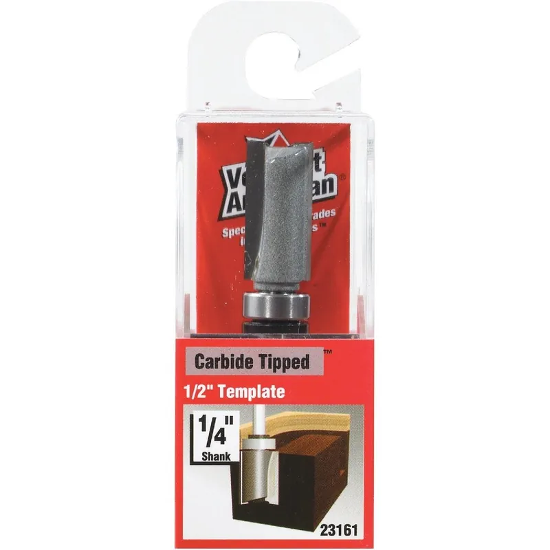 Vermont American 23161 Carbide Tip 1/2 In. Trimming Straight Bit