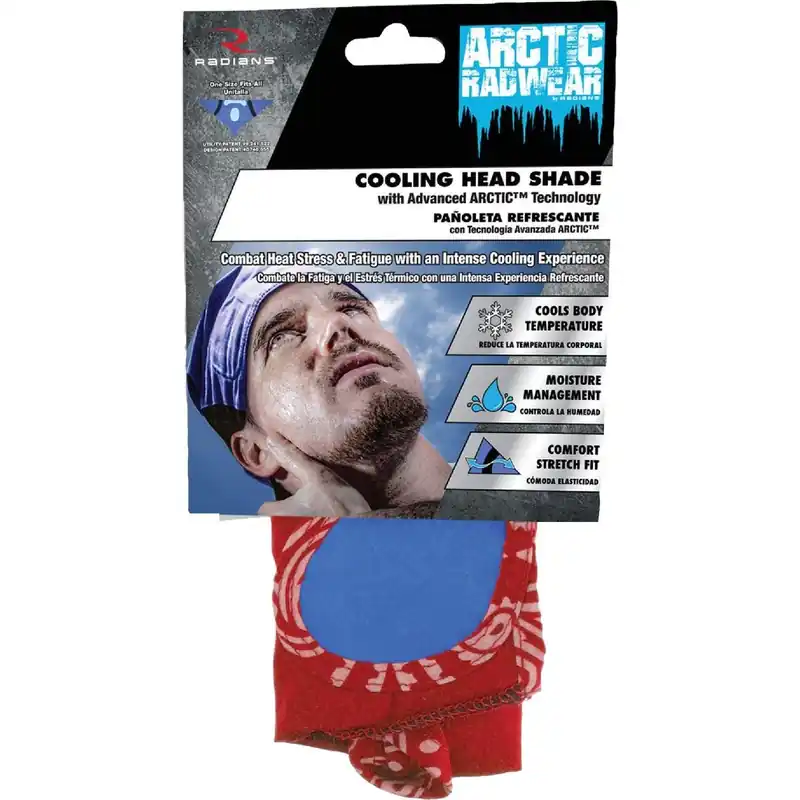 Radians RCS307 Arctic Radwear Red Paisley Cooling Bandana