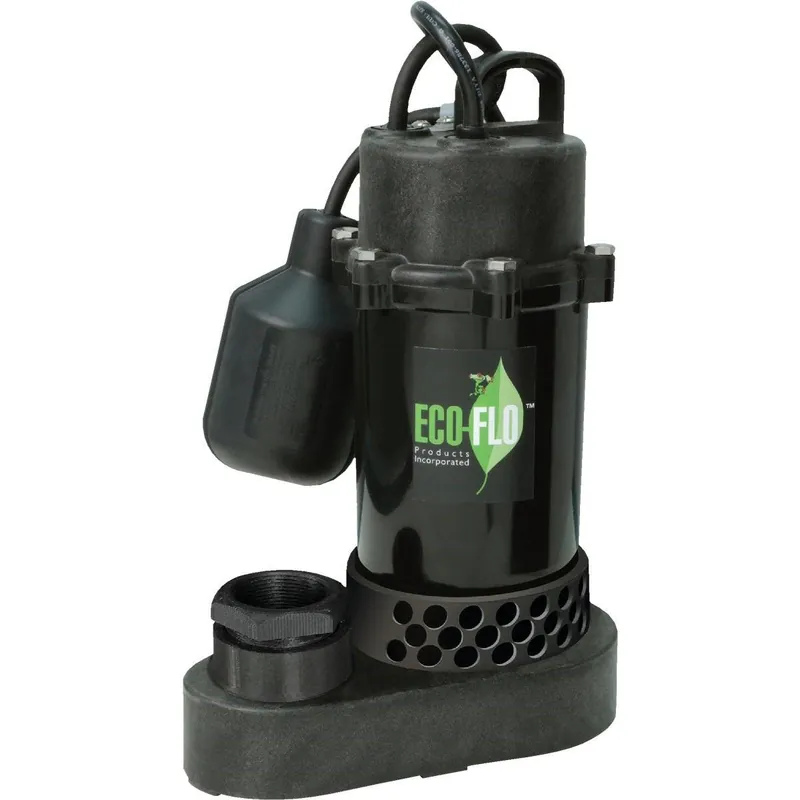 ECO-FLO SPP33W Wide Angle Switch Submersible Thermoplastic Sump Pump