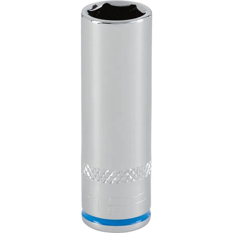 Channellock 350877 1/4 In. Drive 11 mm 6-Point Deep Metric Socket