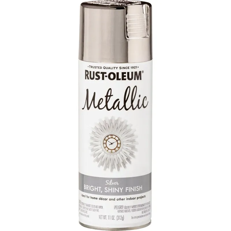 Rust-Oleum 340648 Specialty 11 Oz. Metallic Satin Spray Paint Silver