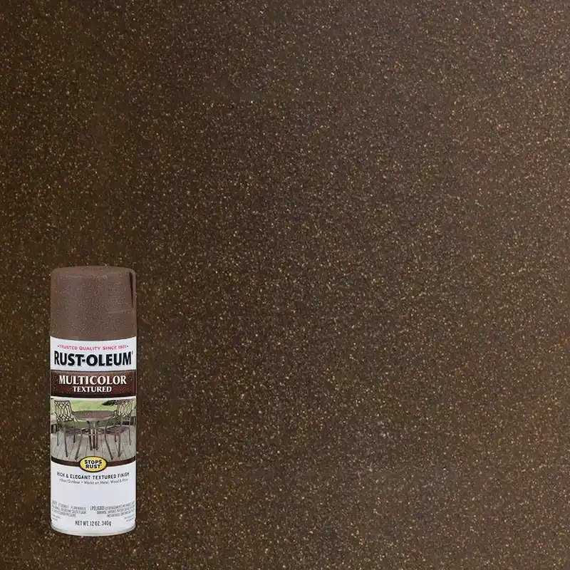 Rust-Oleum 223523 Stops Rust MultiColor 12 Oz Textured Spray Paint Autumn Brown