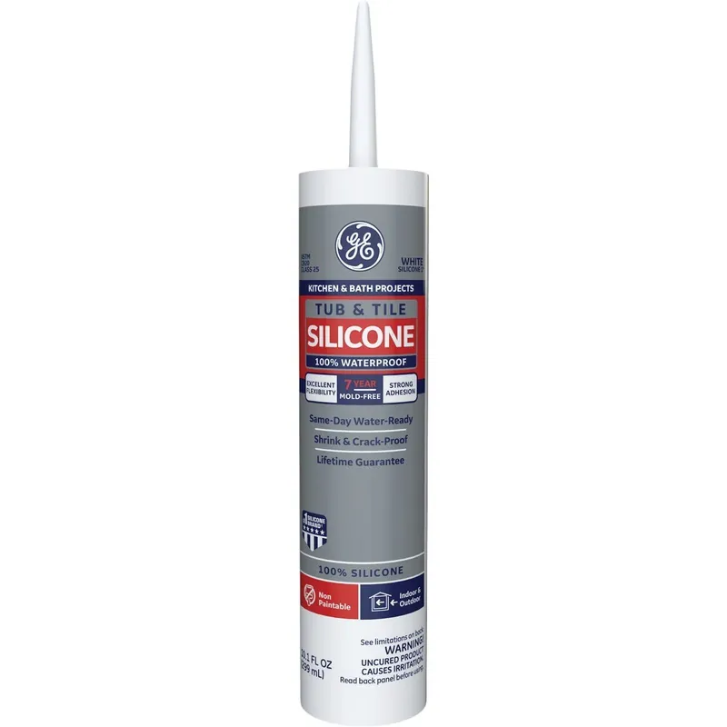 GE 2749484 Tub & Tile Silicone 1 Sealant White 10.1 Oz.
