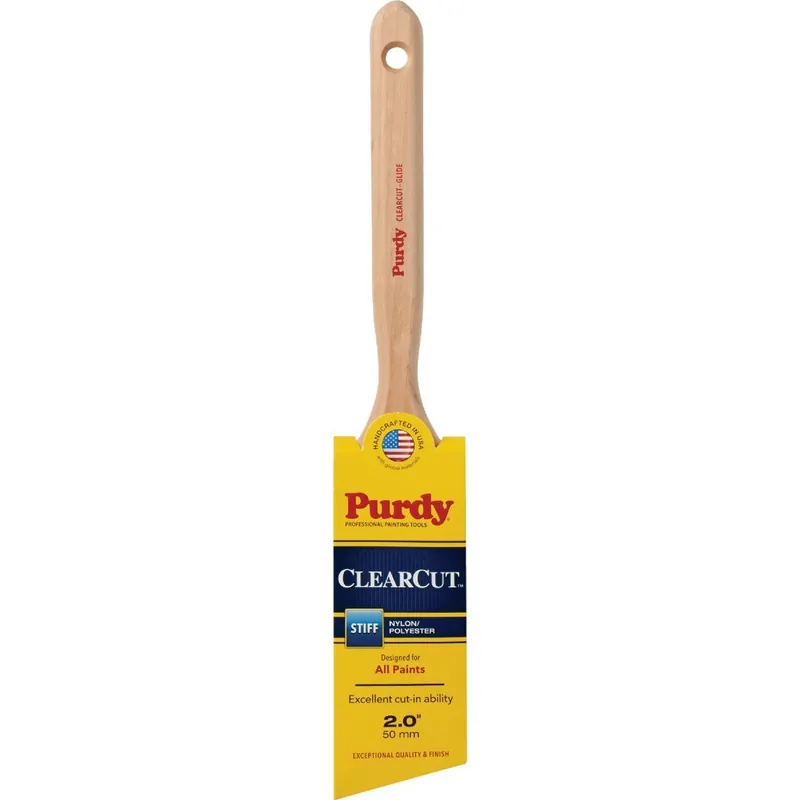 Purdy 144152120 Clearcut Glide 2 In. Angular Trim Stiff Paint Brush