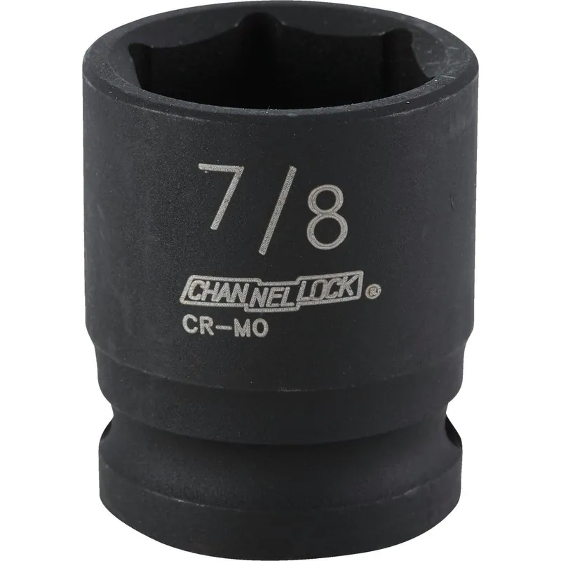 Channellock 313238 1/2 In. Drive 7/8 In. 6-Point Shallow Standard Impact Socket
