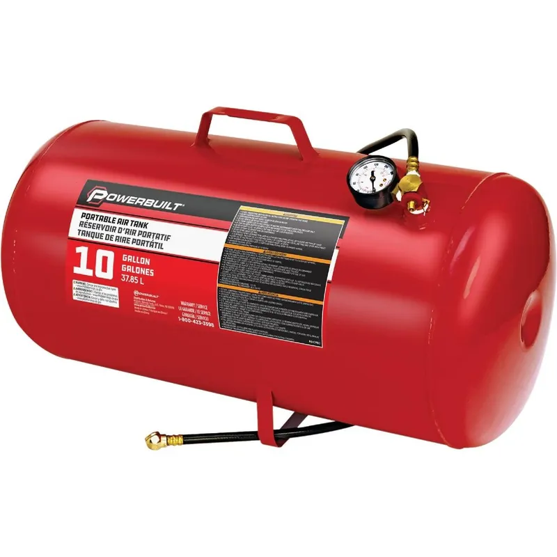 Powerbuilt 640980 Portable Shop Air Tank 10 Gallon