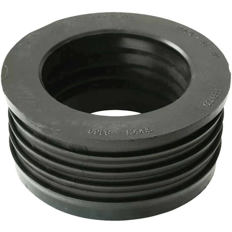 Fernco P44U-305 DWV 4 In. x 3 In. Sewer and Drain PVC Iron Pipe Hub Adapter