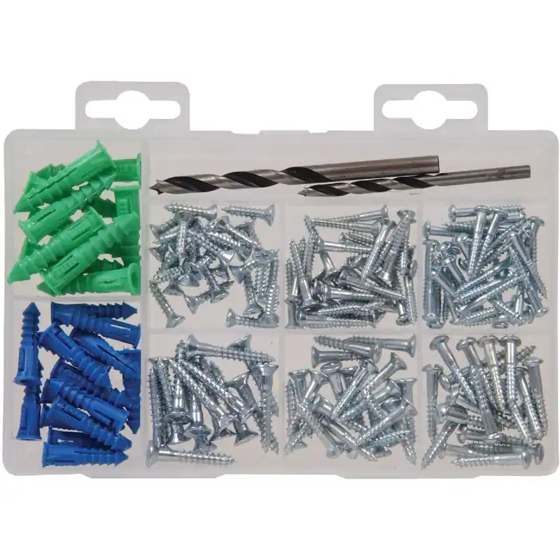 HILLMAN 130250 The Fastener Center Screw and Fastener Assortment Kit (168 Pcs.)