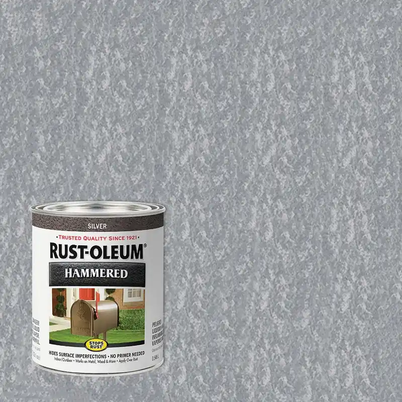 Rust-Oleum 7213502 Stops Rust Hammered Paint Silver 1 Qt. Replacement 7213502