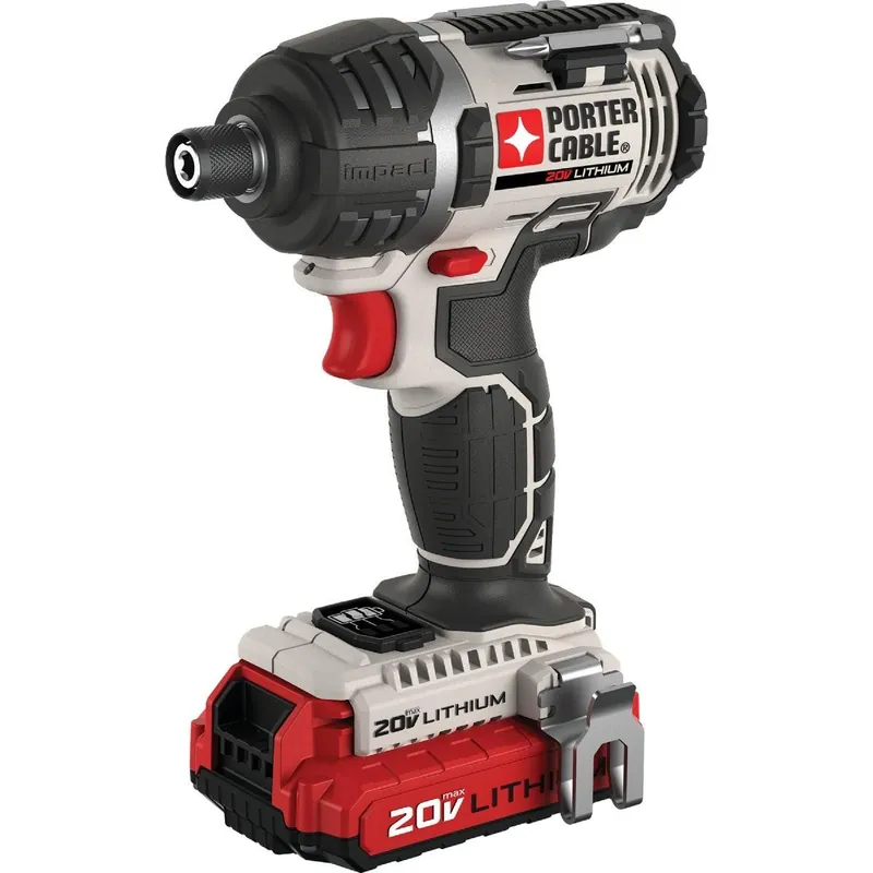 Porter Cable PCCK640LB 20-Volt Max Lithium-Ion 1/4 In. Hex Cordless Impact Driver Kit