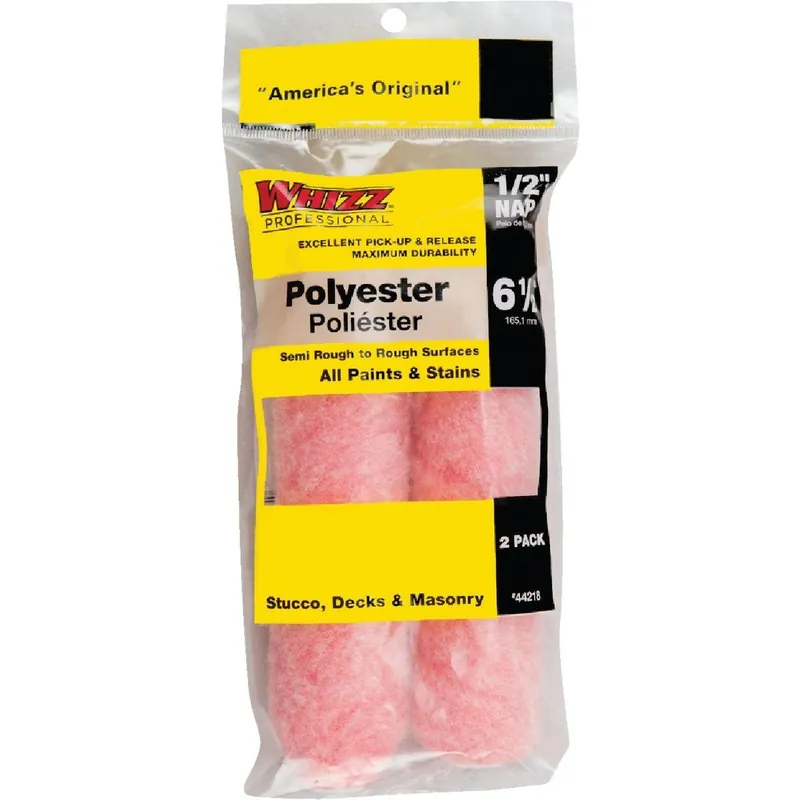 Whizz 44218 Domed End Cap Polyester Knit Fabric Roller Cover (2-Pack)