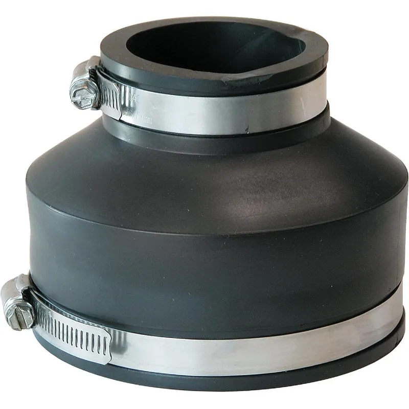 Fernco P1056-42 Flexible PVC Coupling 4 Inch x 2 Inch